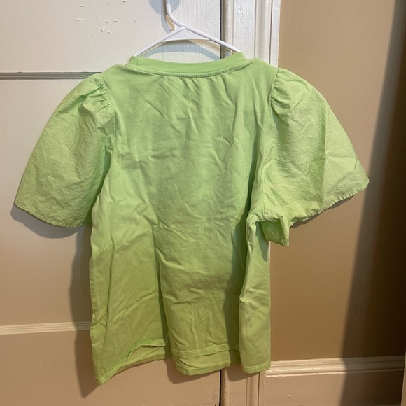 A New Day Light Green Puff Sleeve Top - Picture 3 of 7